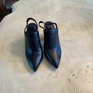 Gianni Bini Black Leather Slingback Shoes